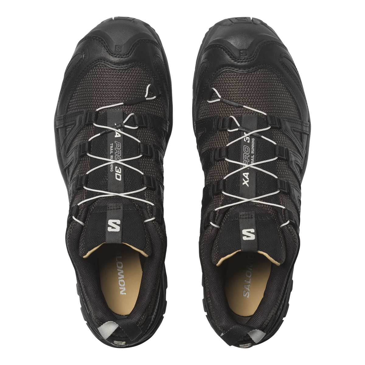 XA PRO 3D Alpine Echoes — Black / Earth Brown / Vanilla Ice — Vista superior
